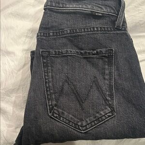 MOTHER Dark Gray Denim Jeans